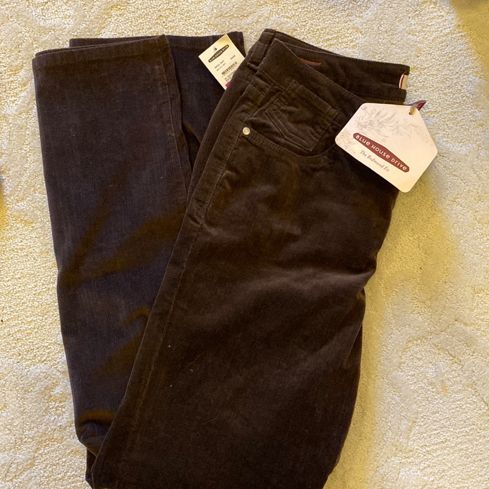 Blue House Drive Abbie Jean - The Redmond Fit Brown cords size 12